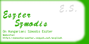 eszter szmodis business card